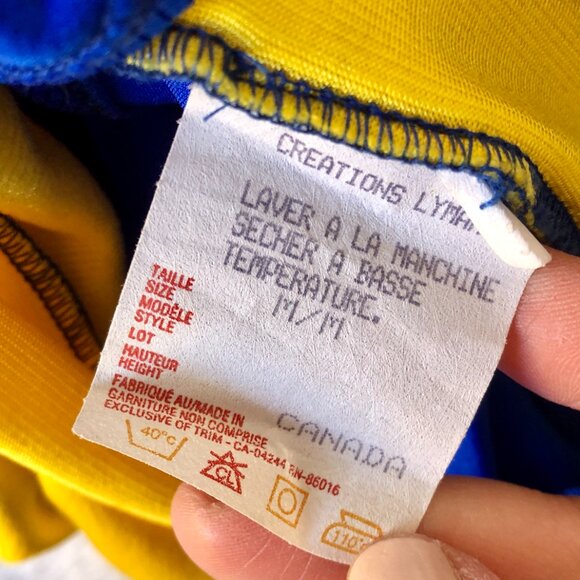 Creations Lyman Blue Yellow Marching Band Parade Costume M Made in Canada No Hat - Picture 6 of 6